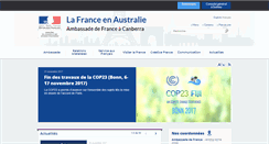 Desktop Screenshot of ambafrance-au.org